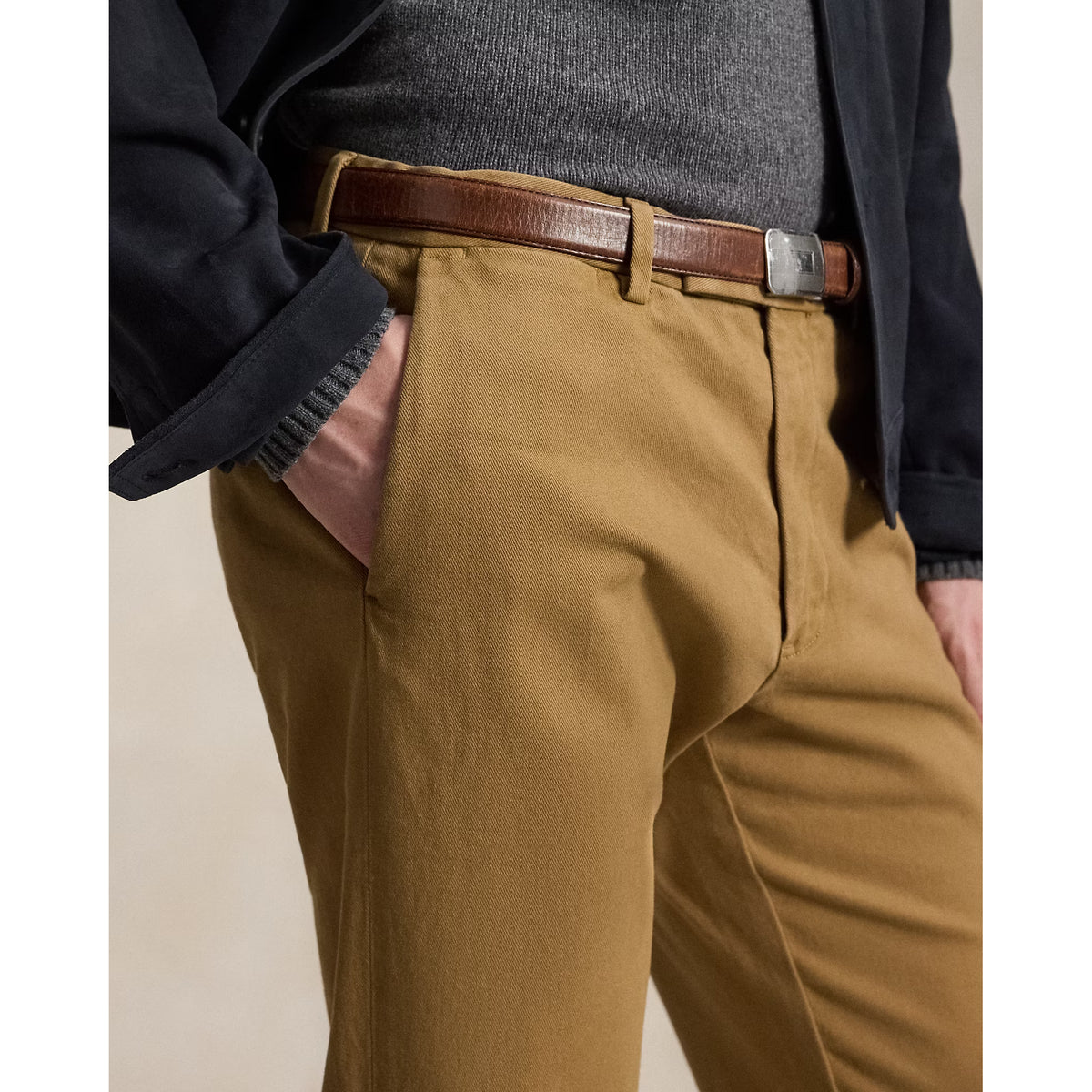 Ralph Lauren Winterized Twill Jarret Chino Classic Pant - Rustic Tan Sienna