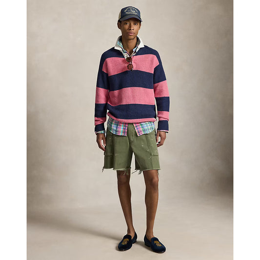 Cotton Drawstring Cargo Short (8" Inseam) - Garden Trail - DUNE + SALT