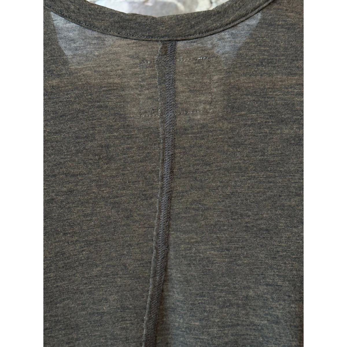 V::Room SS Hi-Soft Jersey 'Narrow Neck' Crew - Black Dark Slate Gray