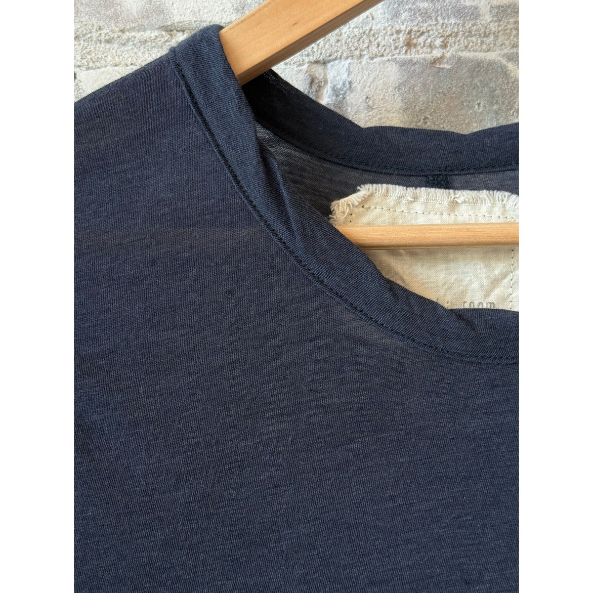 V::Room SS Hi-Soft Jersey 'Narrow Neck' Crew - Dark Navy Dark Slate Gray