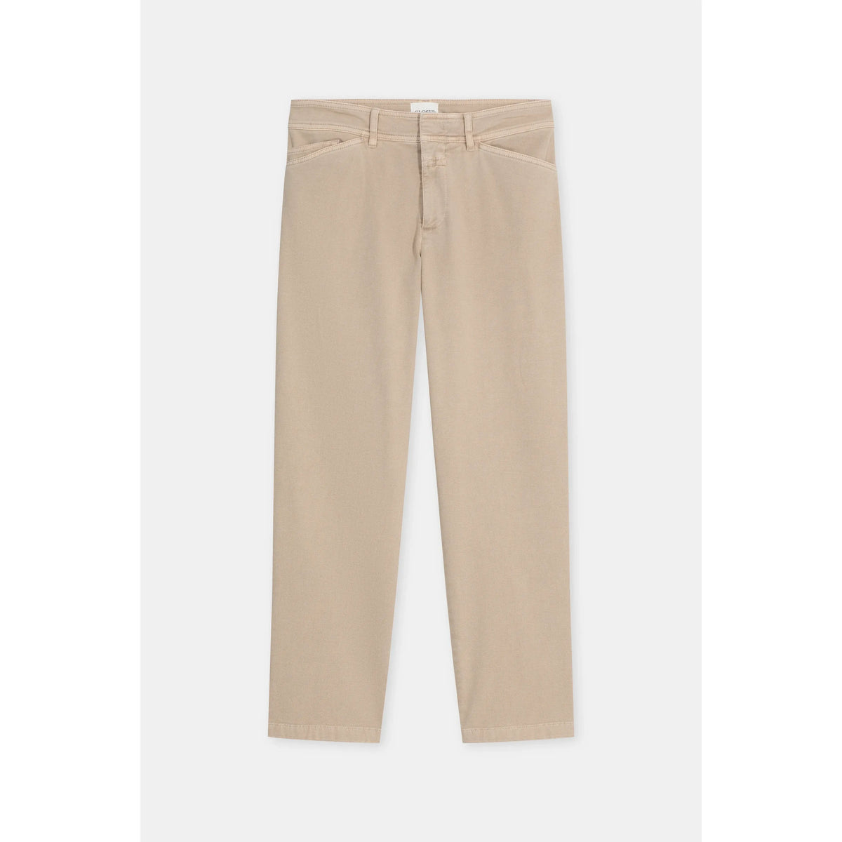 Closed Women's Sylva Slim Twill Pants - Clay Beige Gray