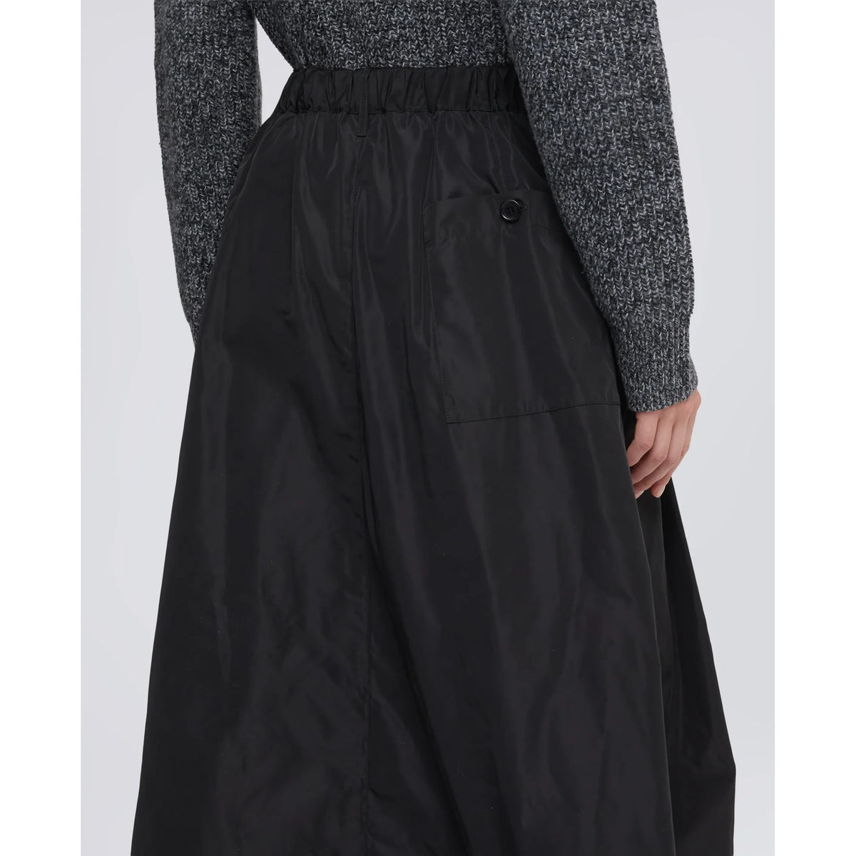 Aspesi Technical Polyester Lined Skirt - Navy Dark Slate Gray