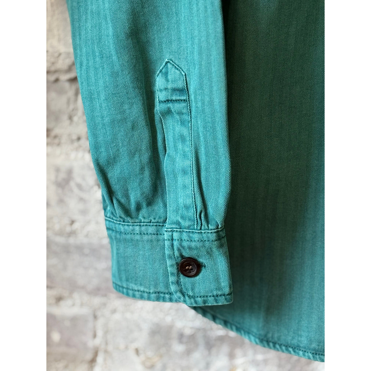 Men's Teton Shirt in Kale color by Big Rock Candy Mountaineering, featuring a casual fit and durable fabric for outdoor adventures.