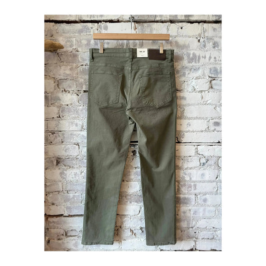 Men's NN07 Tony Classic Slim Fit Pant in Capers with front and back view, showcasing tailored design and lightweight fabric.