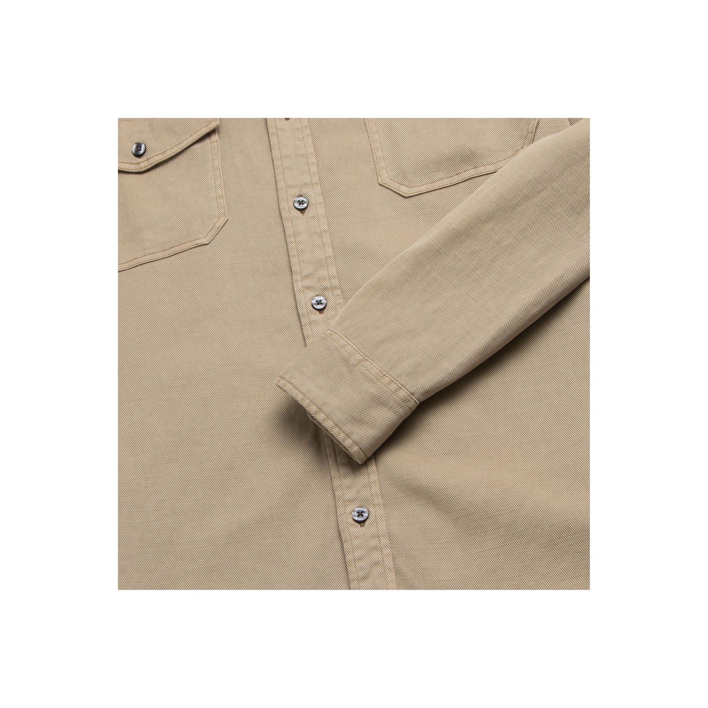 Jeb L/S Two-Pocket Garment-Dyed Shirt - Chinchilla - DUNE + SALT