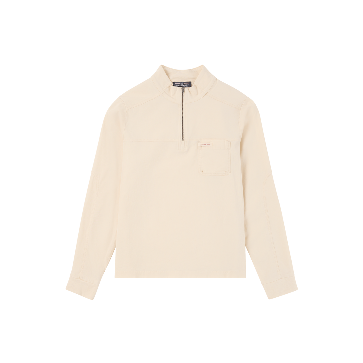 Women's Amundsen W Ditch-Hiker Pullover in oatmeal, cozy knit sweater with a relaxed fit and subtle branding details.