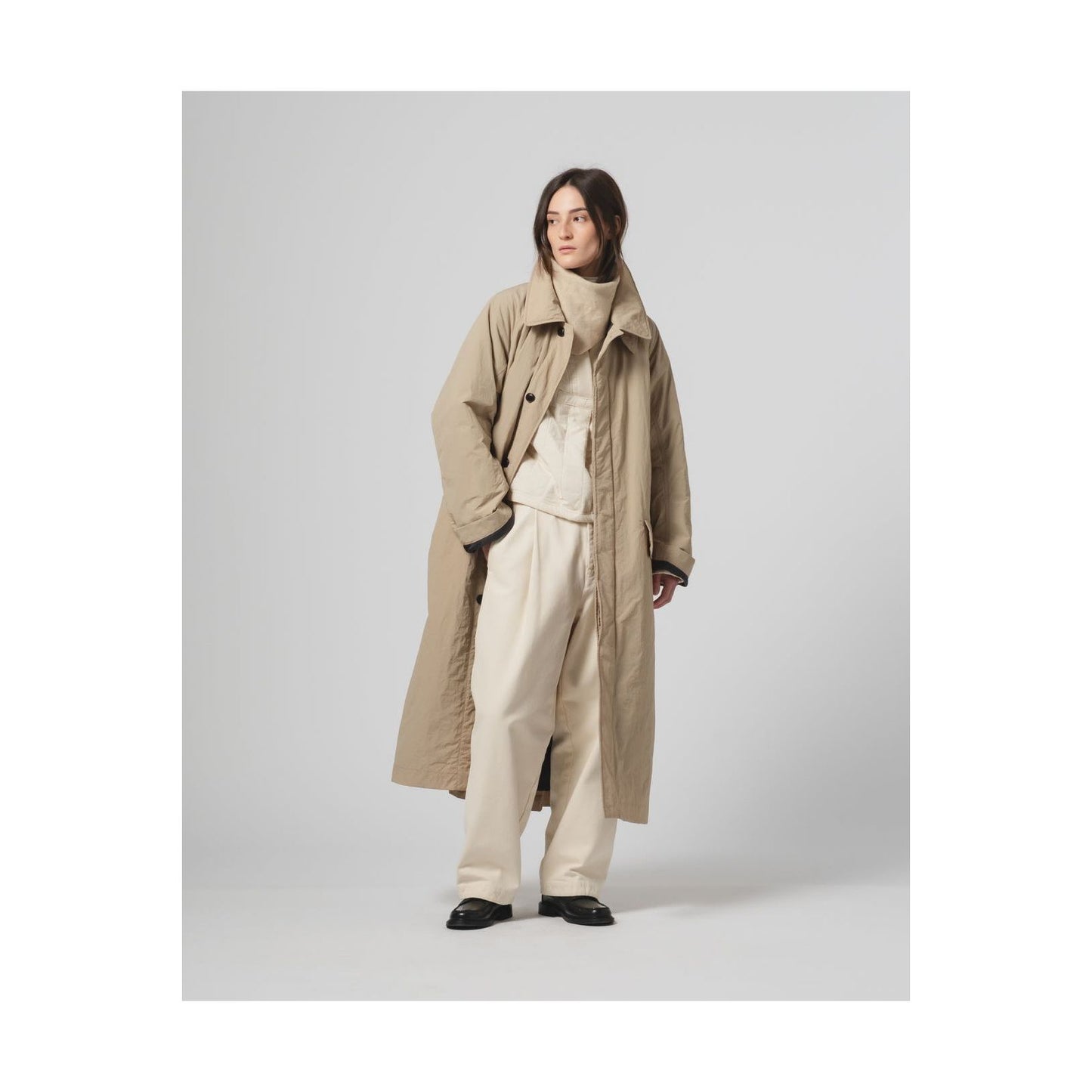 G.O.D Military Nylon Fuji Trench - Oyster - DUNE + SALT