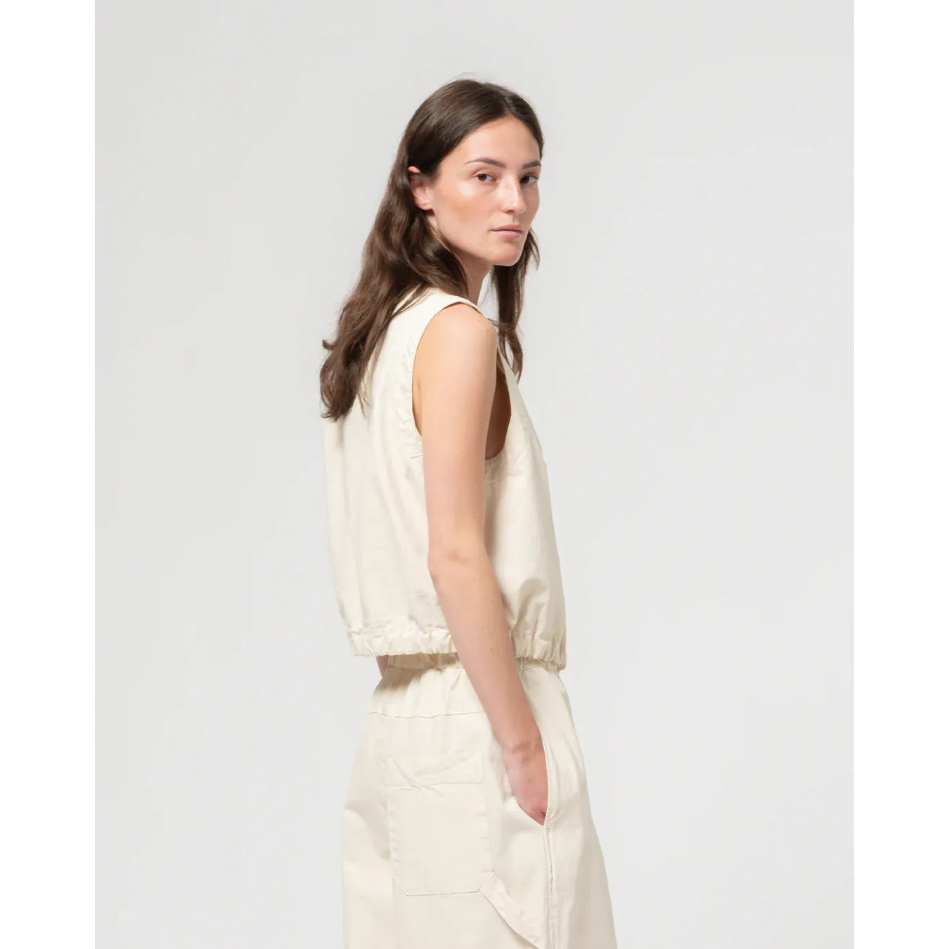 Girls of Dust G.O.D. Cotton-Linen Veston - Wheat Lavender