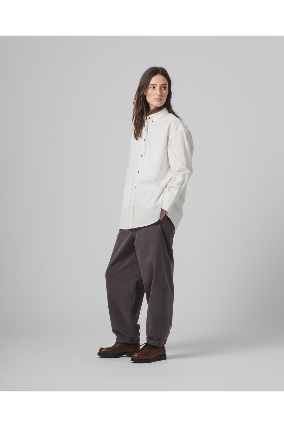 G.O.D Pasha Satin Gabardine Pant - Asphalt