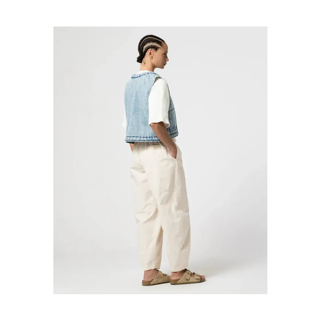 G.O.D Tsuki Salt Lake Denim Vest - Blue - DUNE + SALT