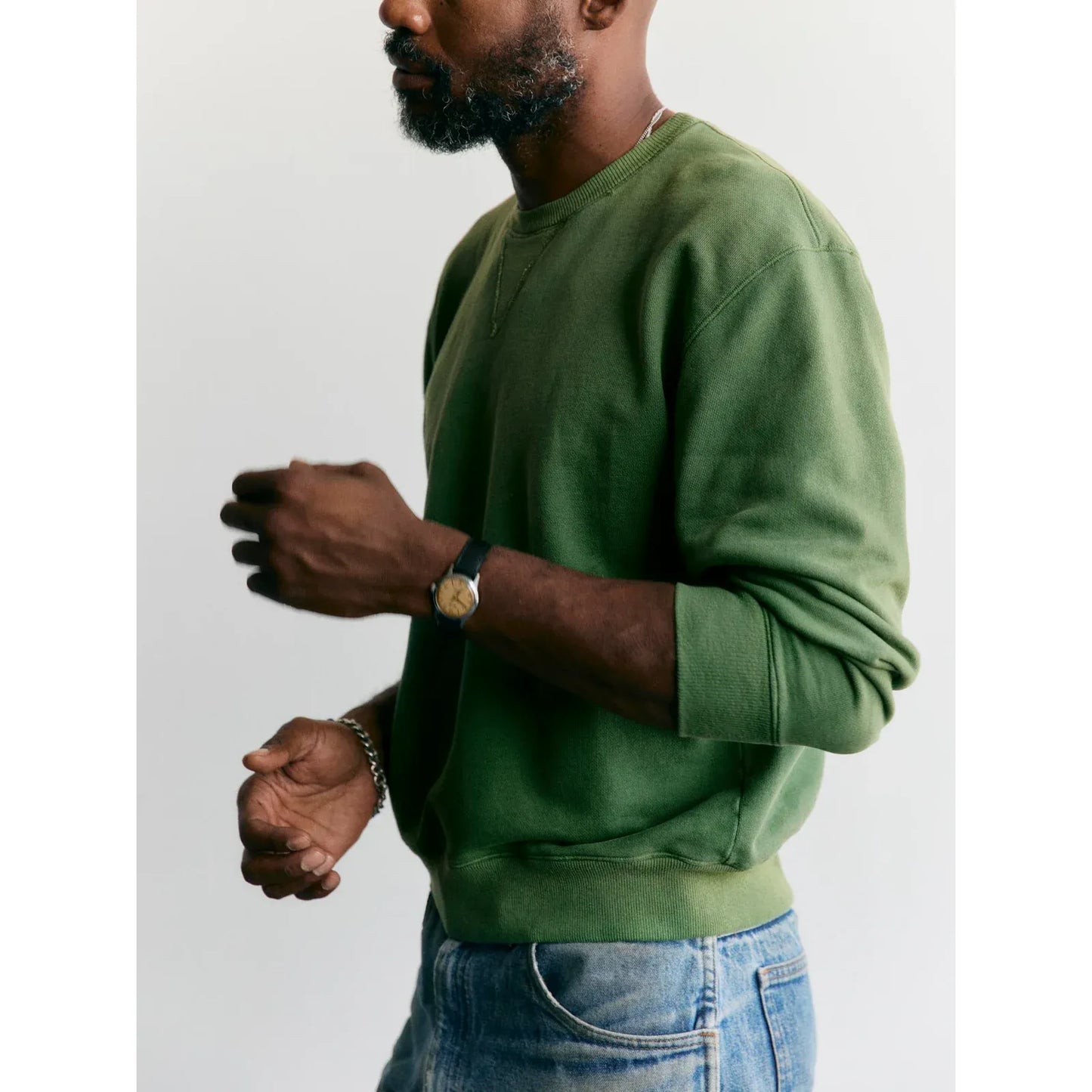 Hilts Sweatshirt - Sunfaded Green - DUNE + SALT