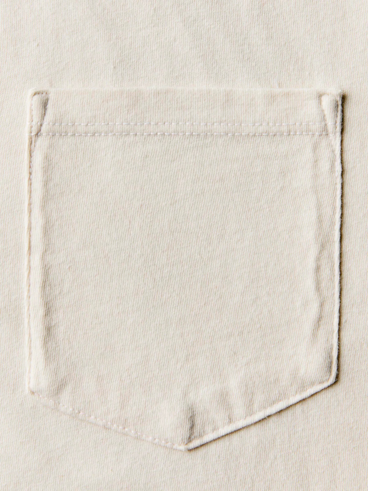 imogene + willie Classic Knit Pocket Tee - White Light Gray
