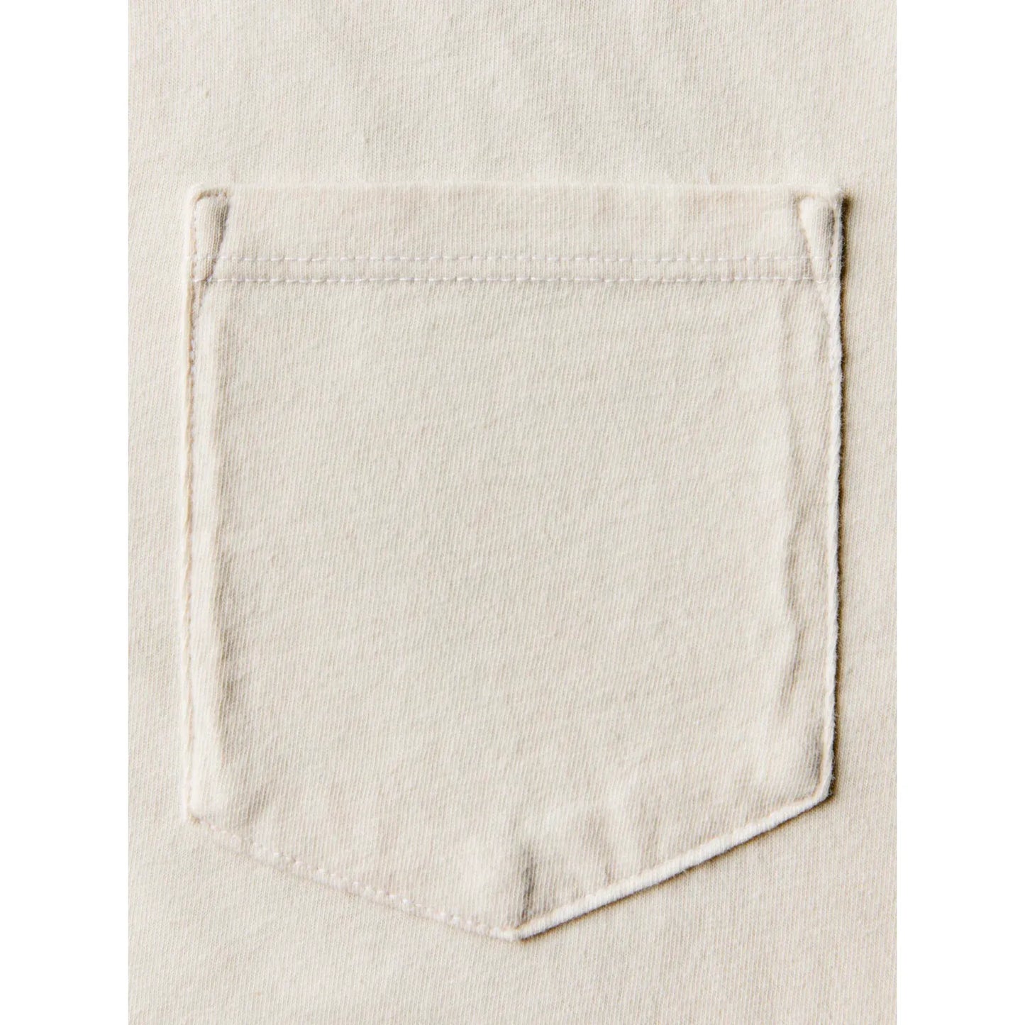 Men's white knit pocket tee by imogene + willie featuring a classic fit and a chest pocket, soft and comfortable for everyday wear.