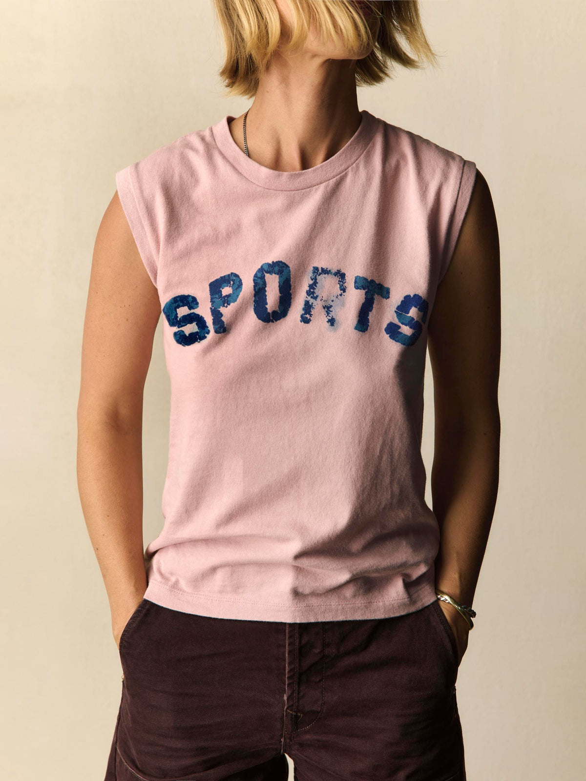 Sports Muscle Tee - Pink