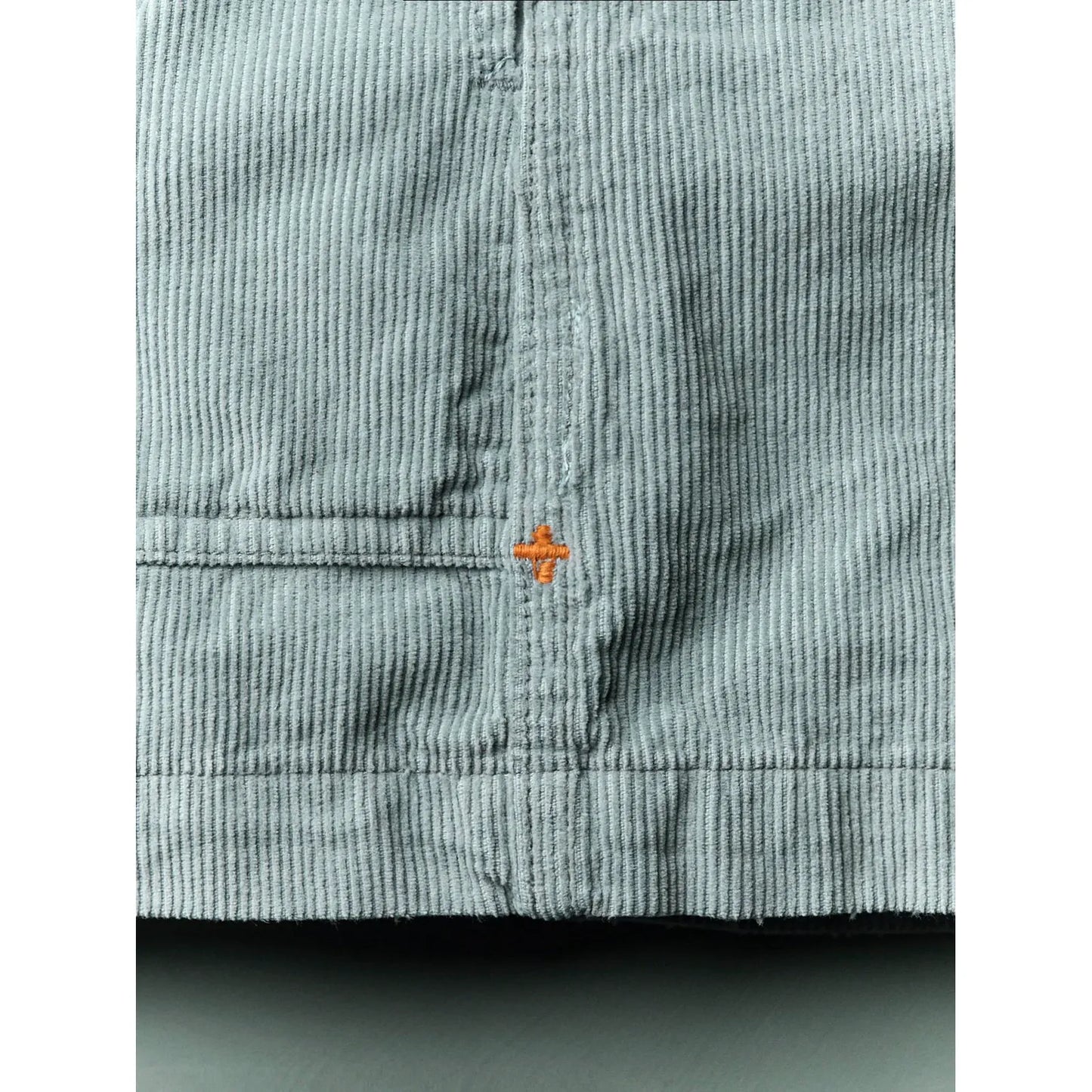 Men's lounge cord shorts in sunfaded blue by imogene + willie, featuring a relaxed fit and casual style.