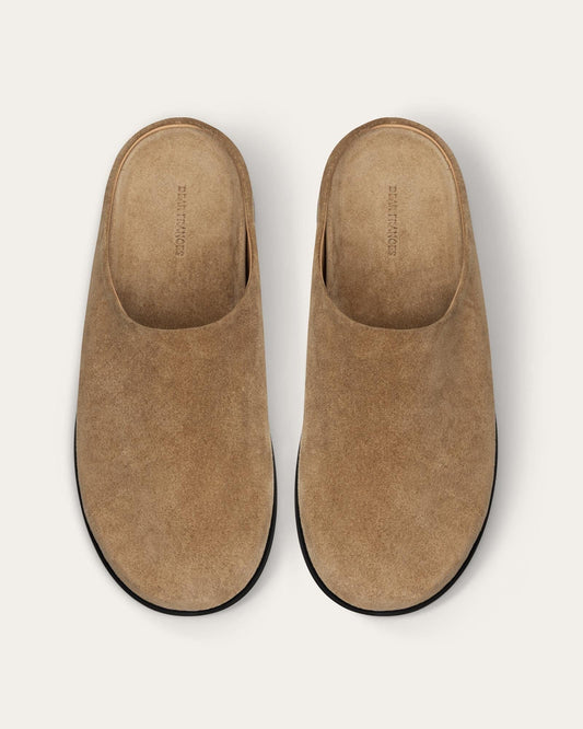 Vico Mule, Caramel Suede — top view