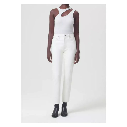 Recycled Leather Riley Long High Rise Straight - Lace - DUNE + SALT