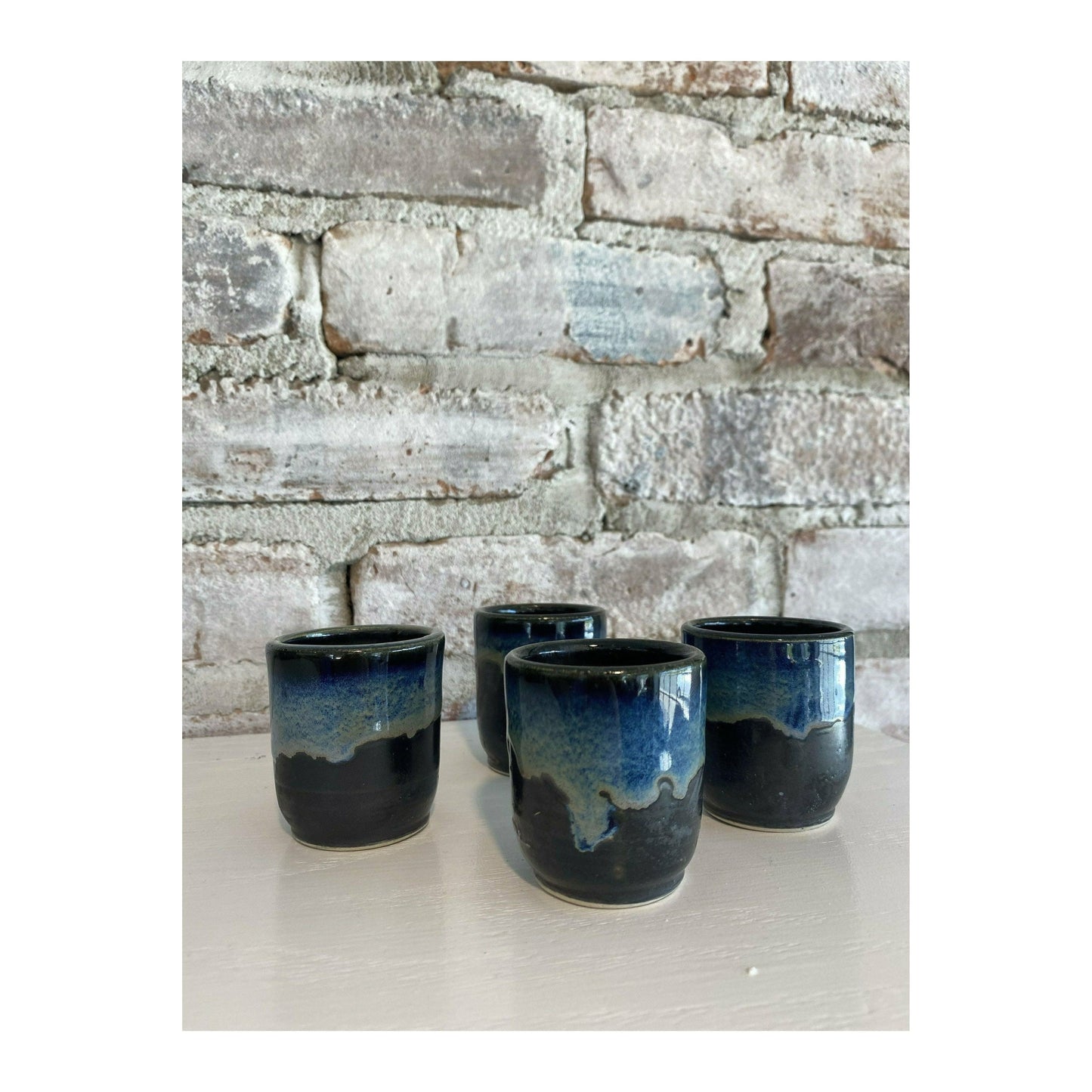 Black Sea Stoneware Shot Glasses - DUNE + SALT
