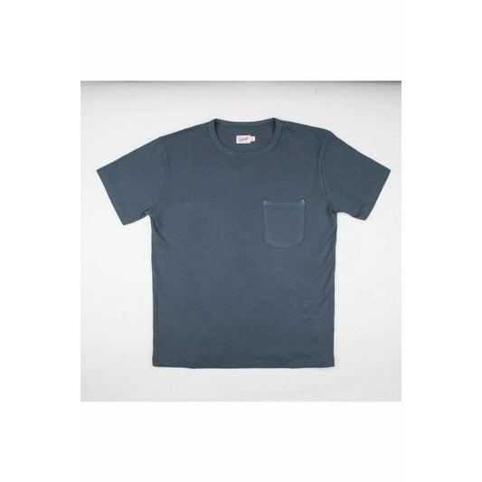 Freenote Cloth 9 Ounce Pocket T-Shirt - Faded Blue Dim Gray