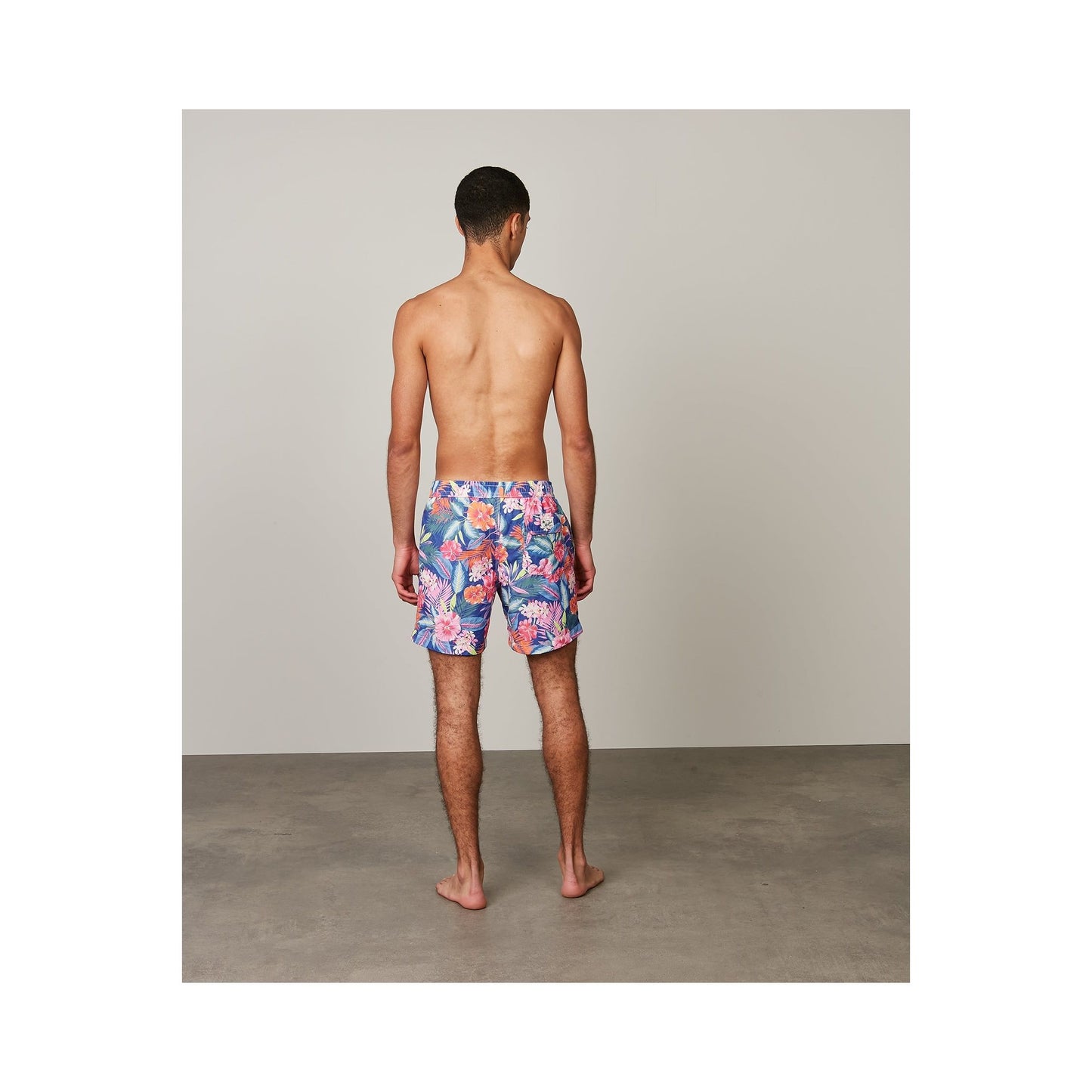 Printed Swim Short - Blue Hibiscus - DUNE + SALT