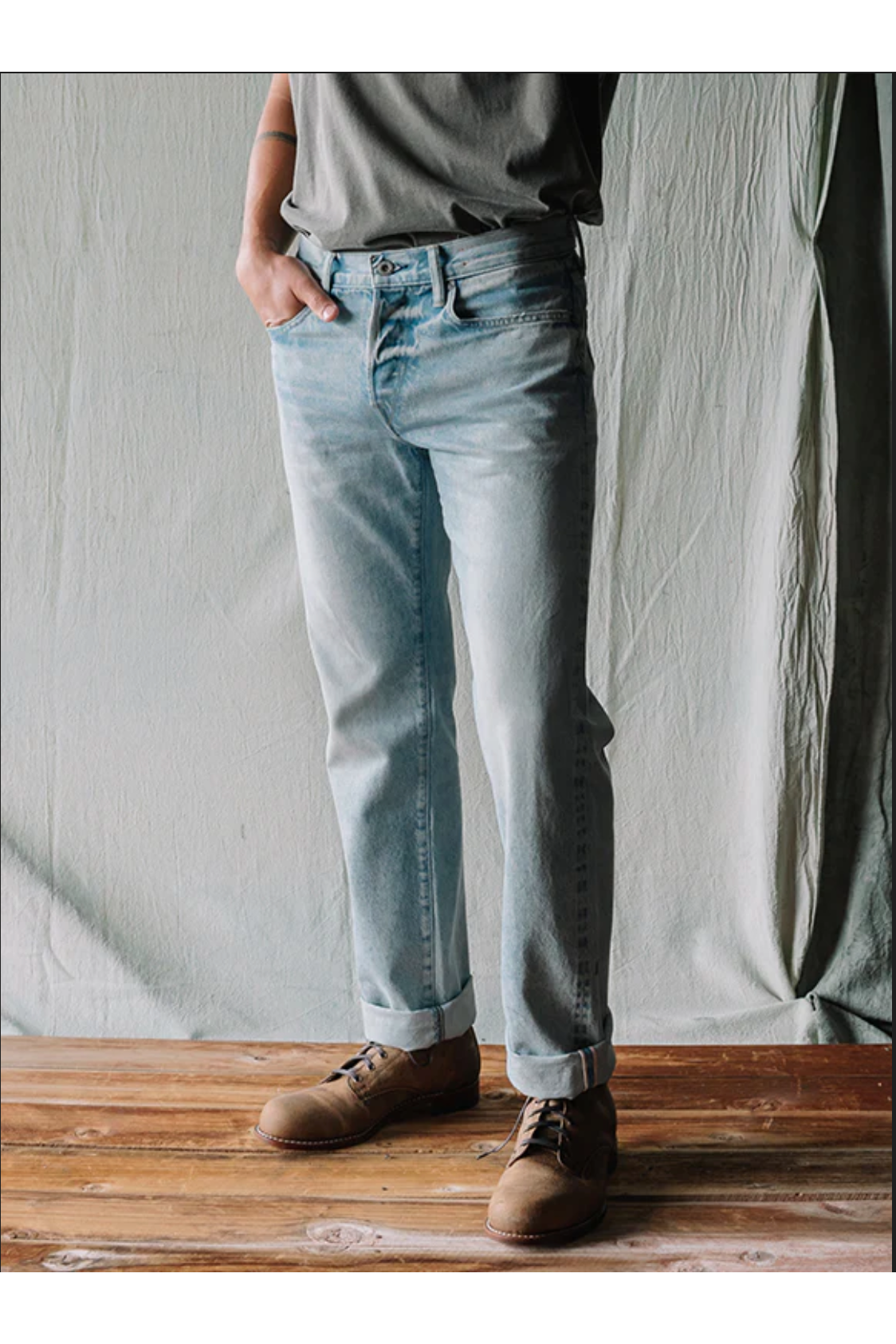 The Hammer Straight Jean 12.5 OZ - Huey - DUNE + SALT