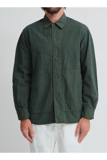 High Density CO/HEMP Shirt Jacket - Olive - DUNE + SALT