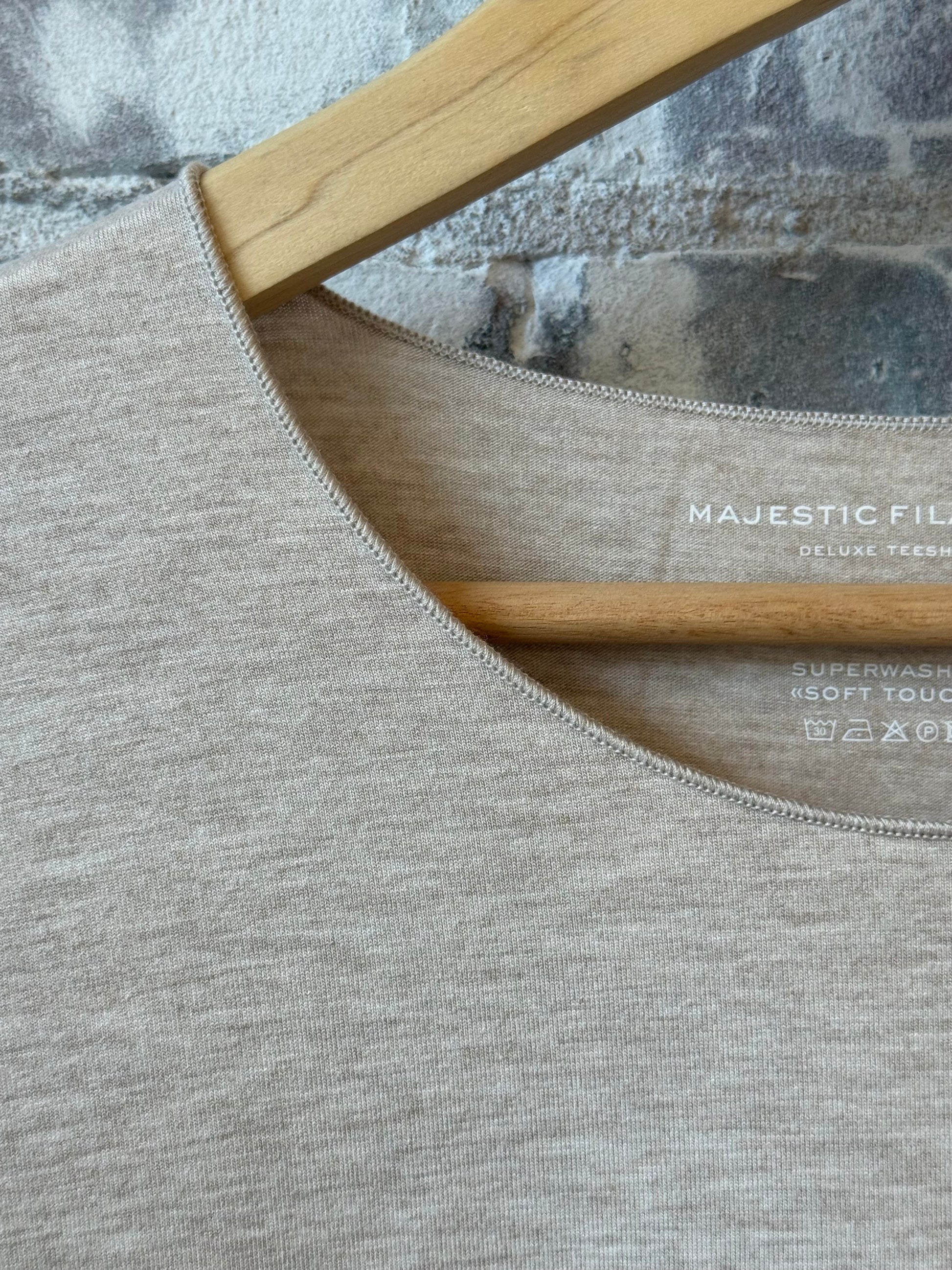 Soft-Touch Merrow Edge Boatneck LS - Ecru - DUNE + SALT