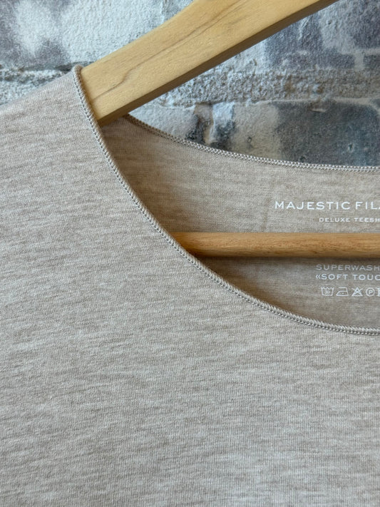 Soft-Touch Merrow Edge Boatneck LS - Ecru - DUNE + SALT
