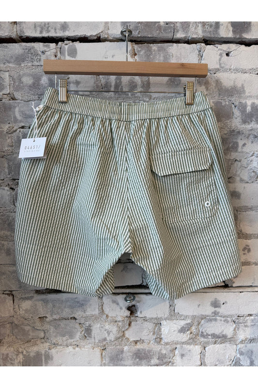 Seersucker Swim Short - Jungle Green - DUNE + SALT