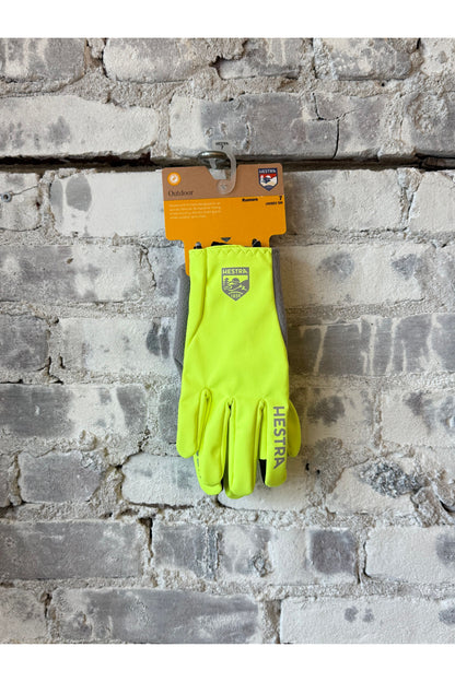 Runner's All Weather 5 Finger Glove - Hi-Vis Yellow