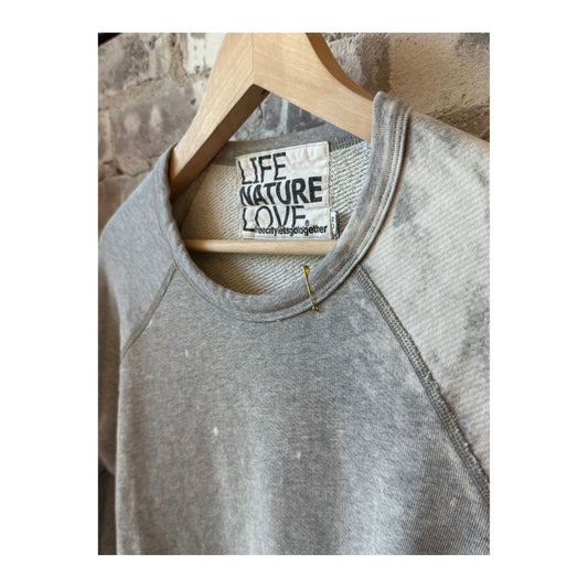 LUCKY RABBIT sweatshirt - bleachout rabbit - DUNE + SALT
