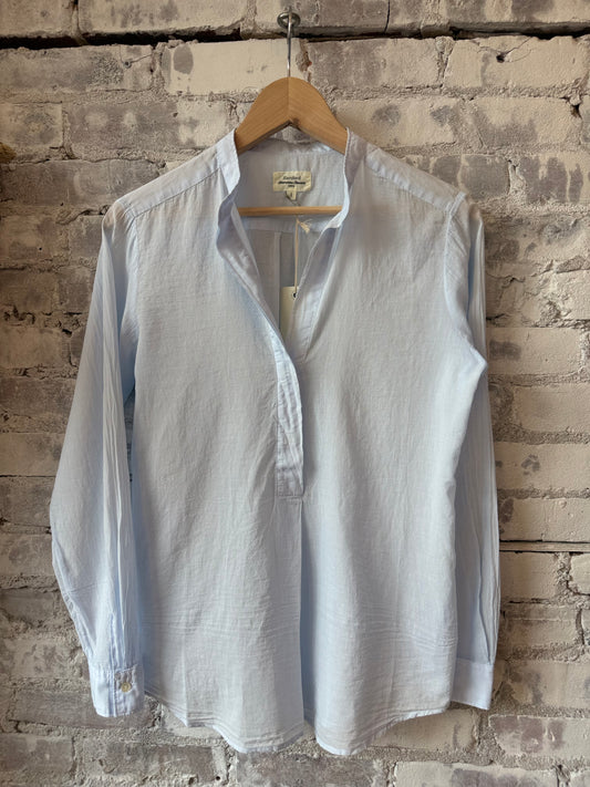 Hartford Women's Cartoon Woven Shirt - Sky Dark Gray