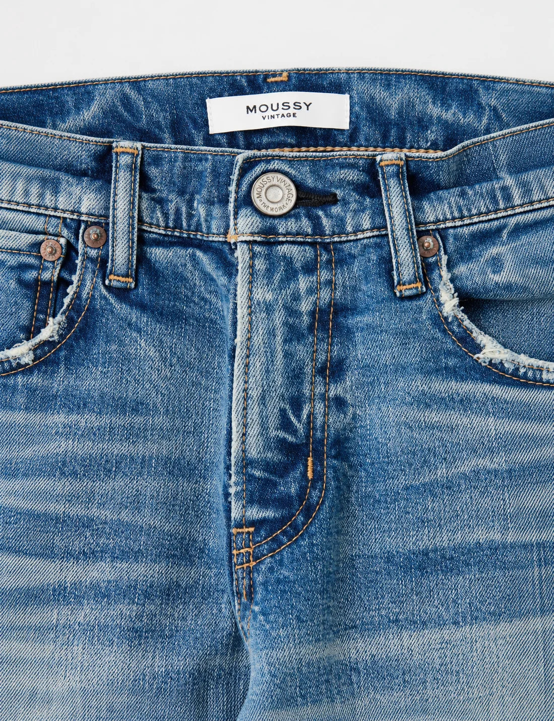 Moussy Halsey Skinny Jean - Light Blue Dark Slate Blue