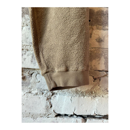 Men's PF Fleece Sweatpants in taupe, with elastic waistband and relaxed fit, made by 04651/.
