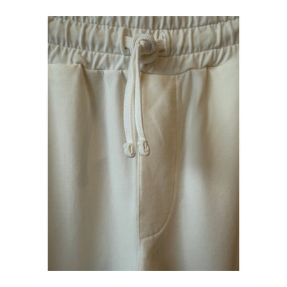 Men's ivory IF Jogger from 04651/ brand, featuring comfortable fit and casual style, shown in a natural standing pose.