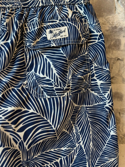 "Palm" Woven Swimshort - Navy