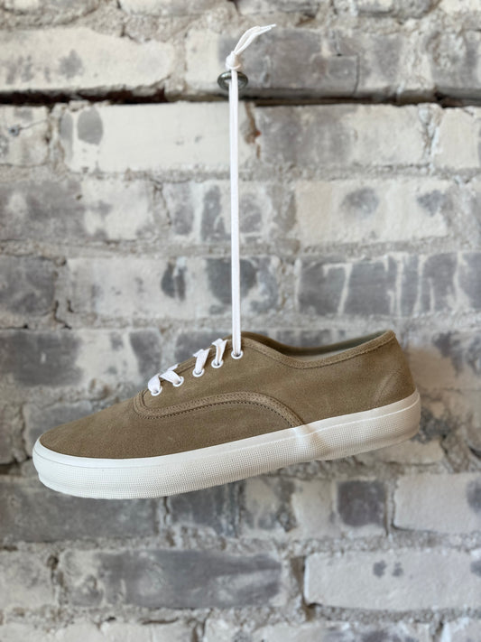 Reproduction Of Found x ZDA ZDA Marathon Military Trainer - Beige Suede/White Sole Dark Gray
