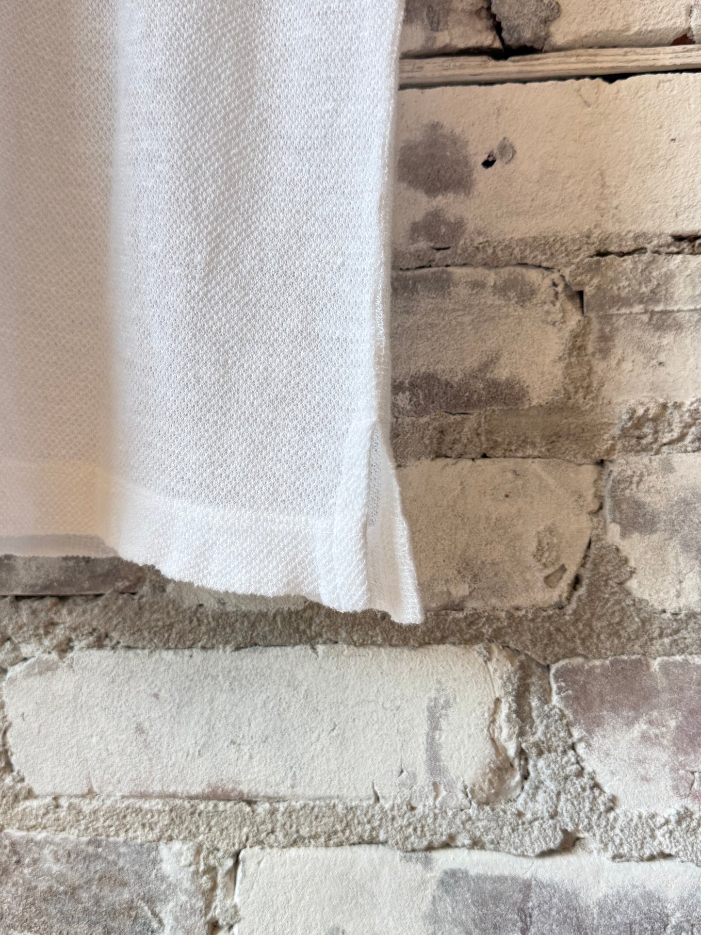 Hemp Pique SS Crew - White - DUNE + SALT