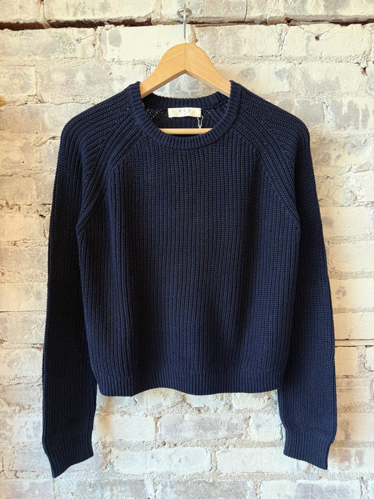 One Grey Day Raleigh Pullover - Navy Dark Slate Gray