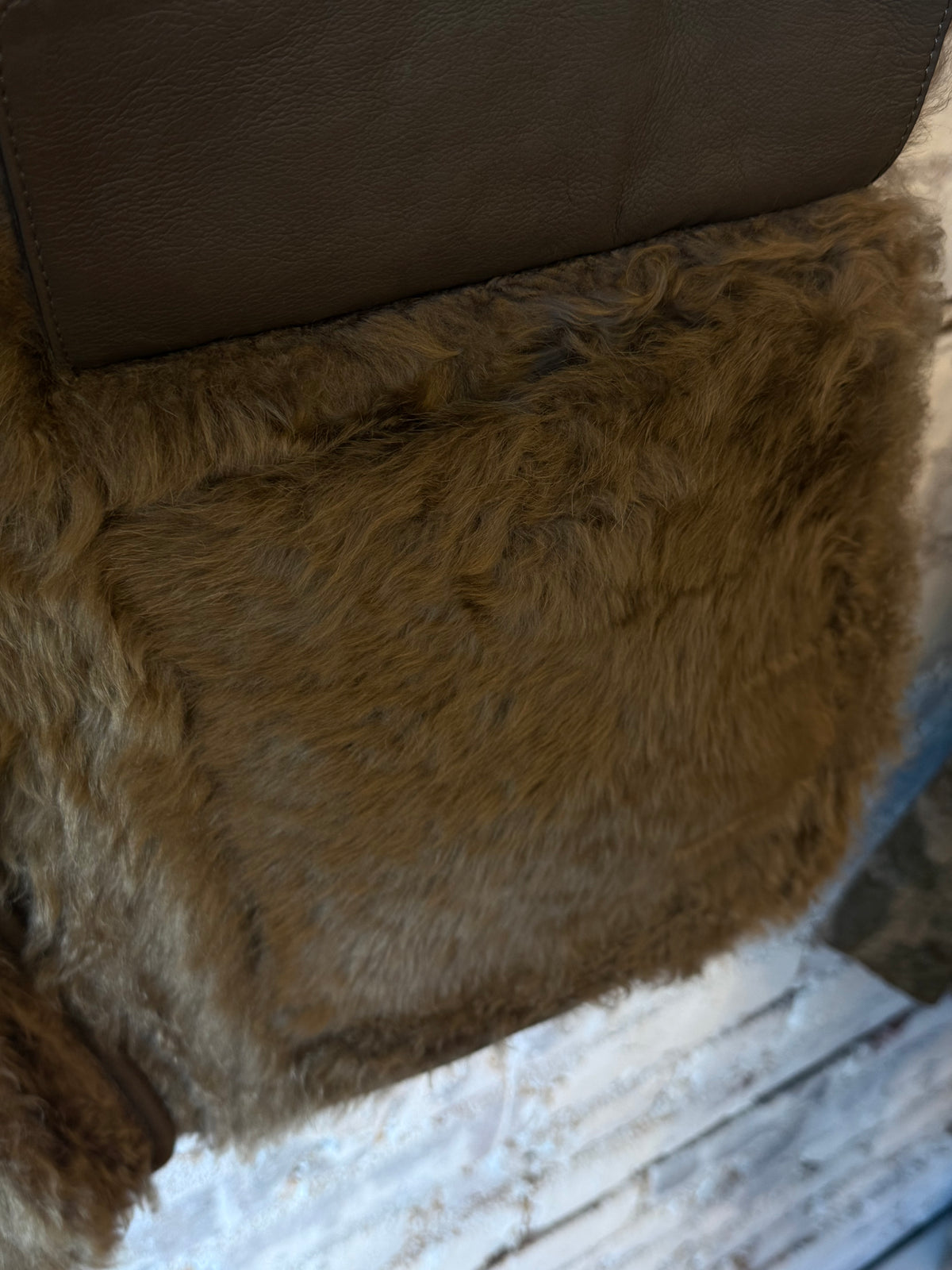 Utzon Juro Shearling Jacket - Army Dark Olive Green