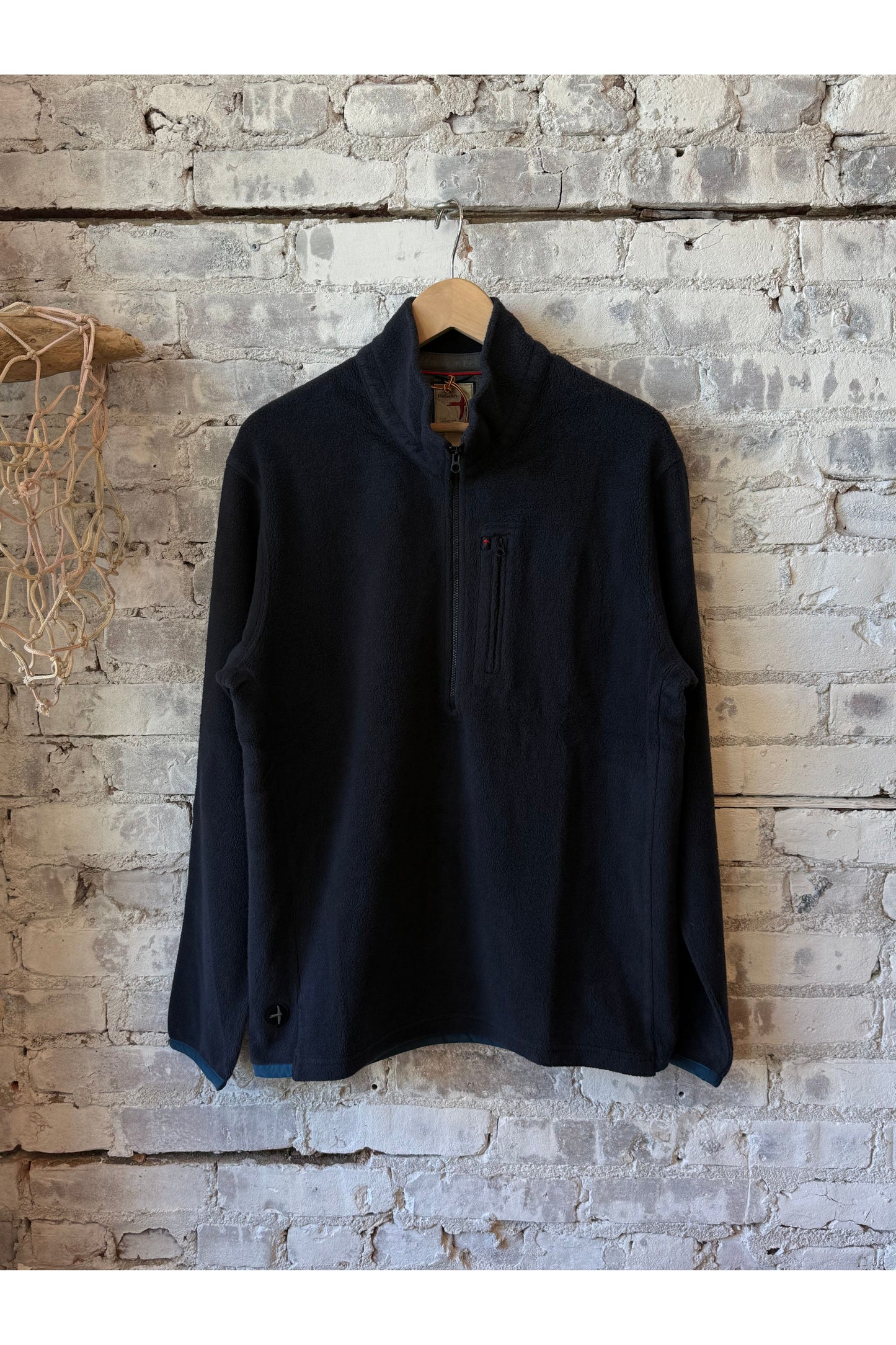 Sheared Fleece Half-Zip - Dark Navy - DUNE + SALT
