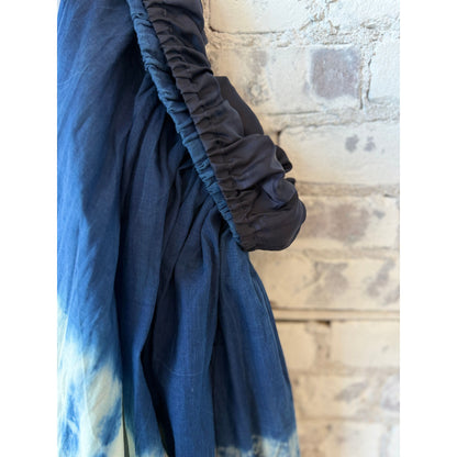 Ramie Tencel Willow Dye Skirt with Cupro Underskirt - DUNE + SALT