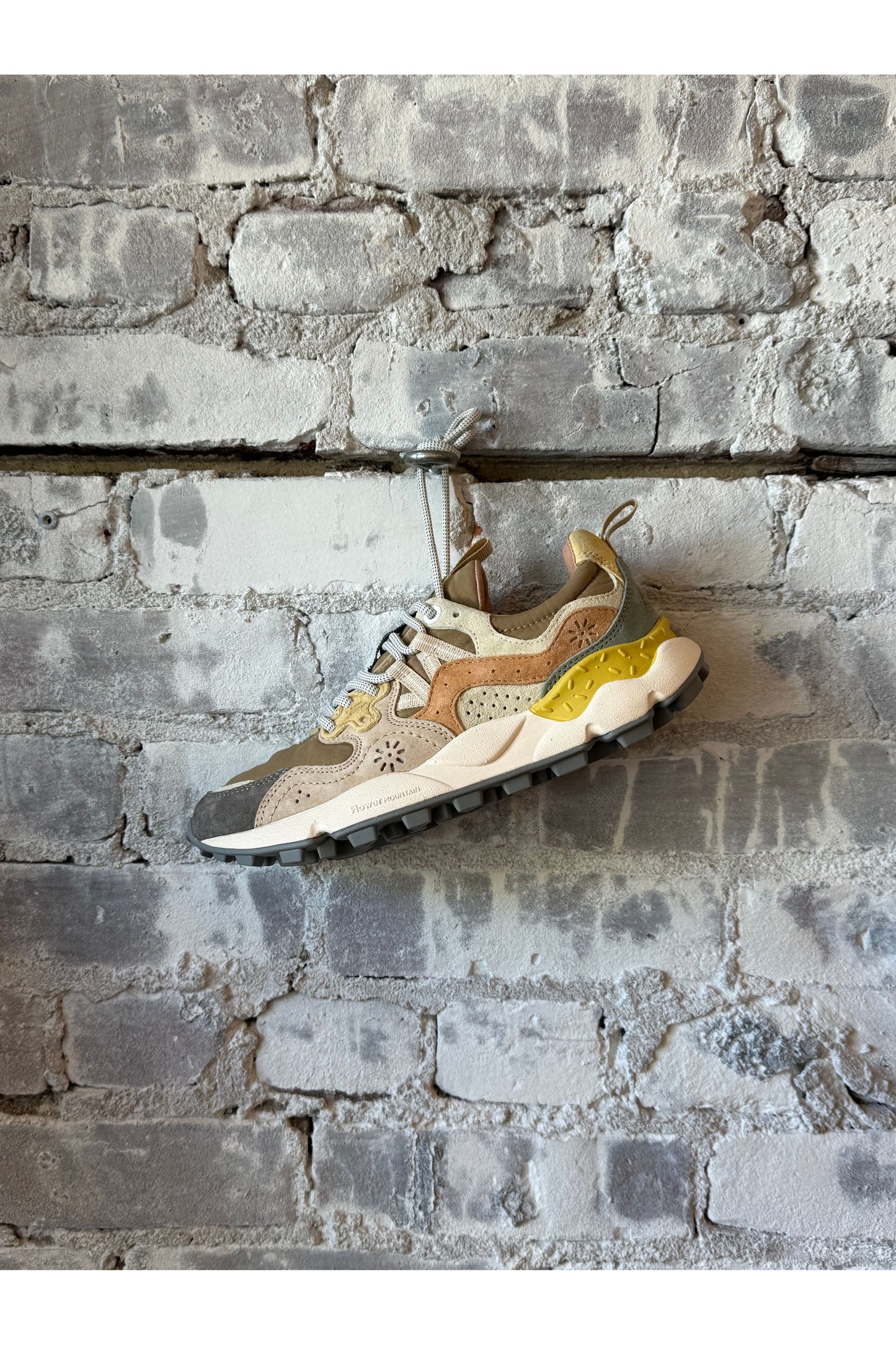 Yamano 3 Uni Fabric/Suede Sneaker - Stone/Mud/Light Grey - DUNE + SALT