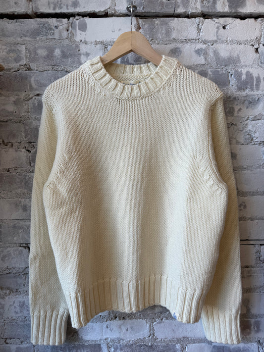 Merz B. Schwanen Chunky Merino Wool Sweater - Nature Gray