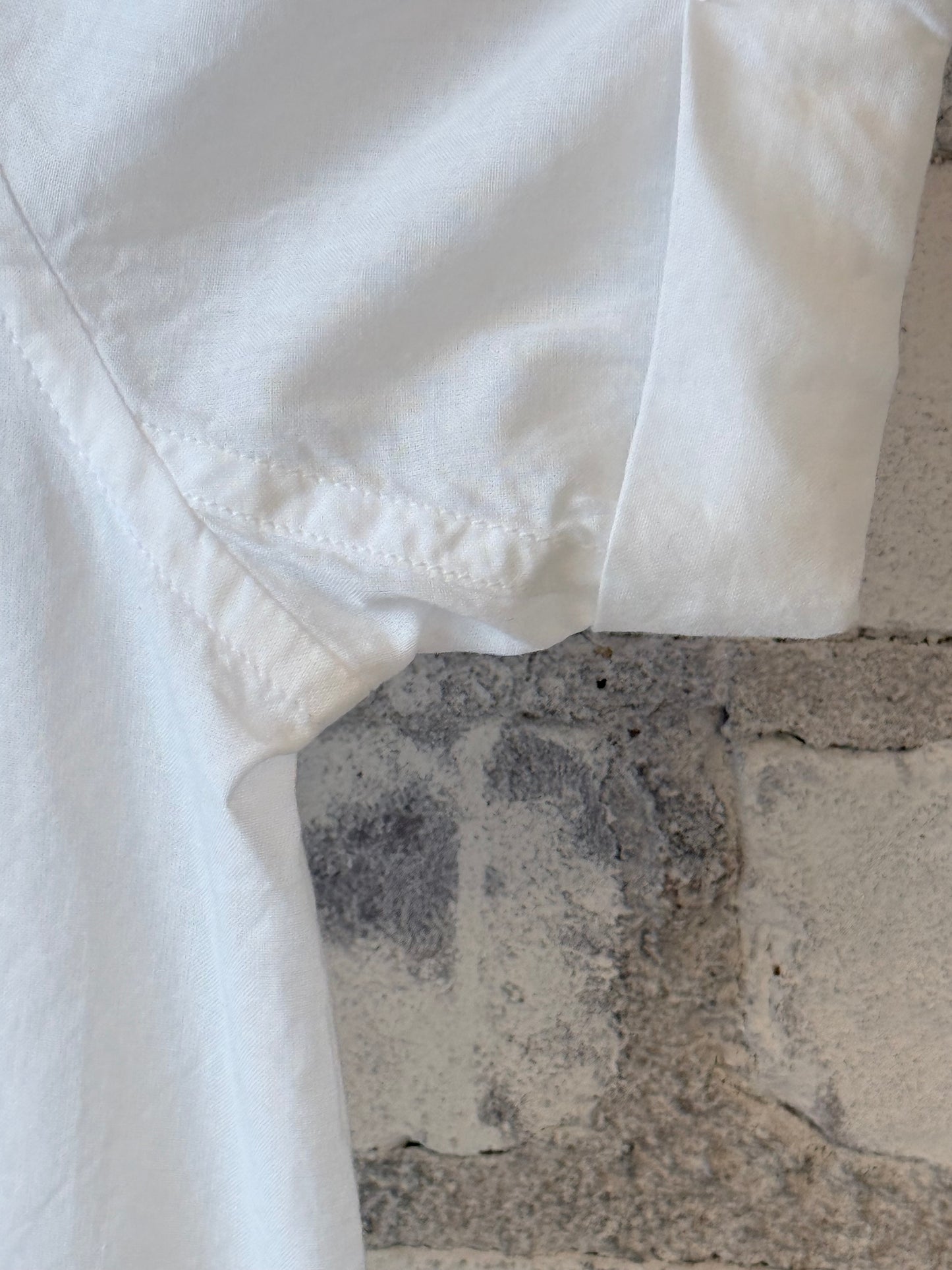 Lightweight Cotton Poplin Women's Shirt with Rolled-Up Sleeves - White - DUNE + SALT