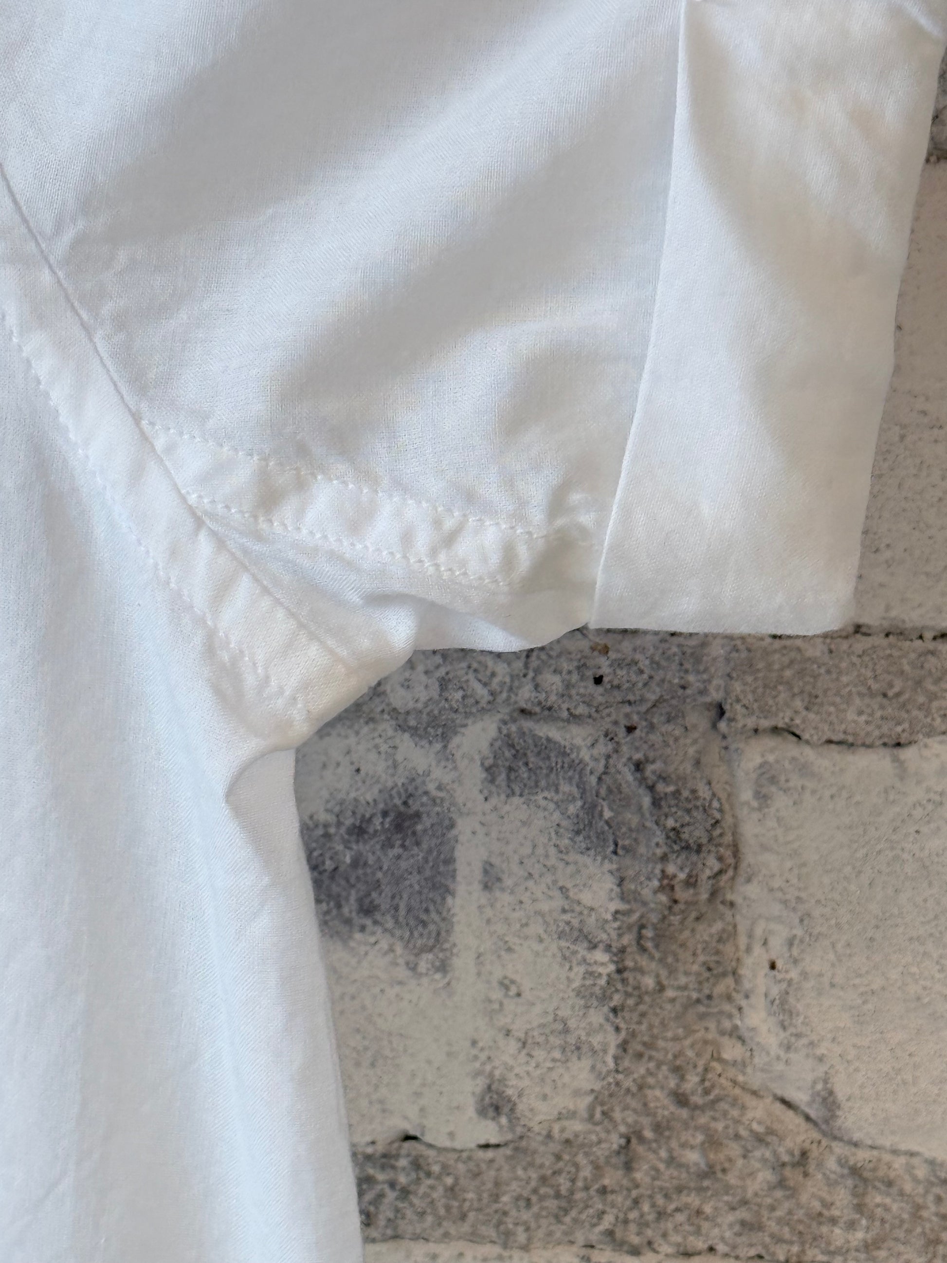 Lightweight Cotton Poplin Women's Shirt with Rolled-Up Sleeves - White - DUNE + SALT