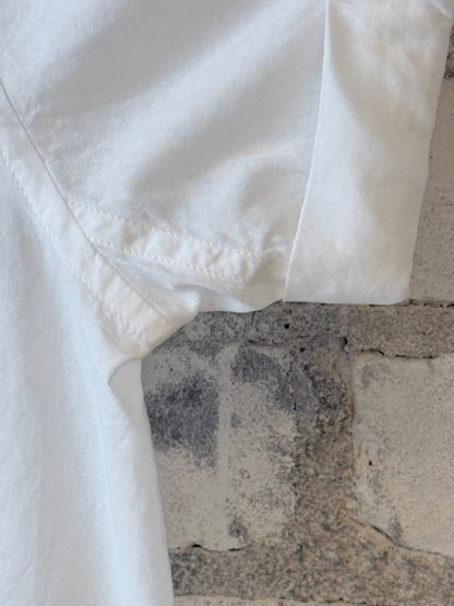 Lightweight Cotton Poplin Women's Shirt with Rolled-Up Sleeves - White - DUNE + SALT