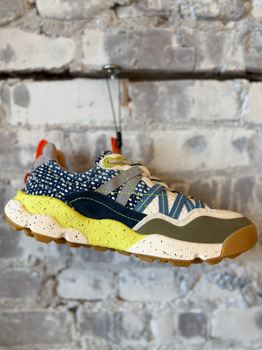 Flower Mountain Iwano 2 Capsule Waterproof Sneaker – Taupe/Dark Grey/Azure Dark Gray