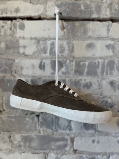 ZDA Marathon Military Trainer - Dark Beige Suede/White Sole