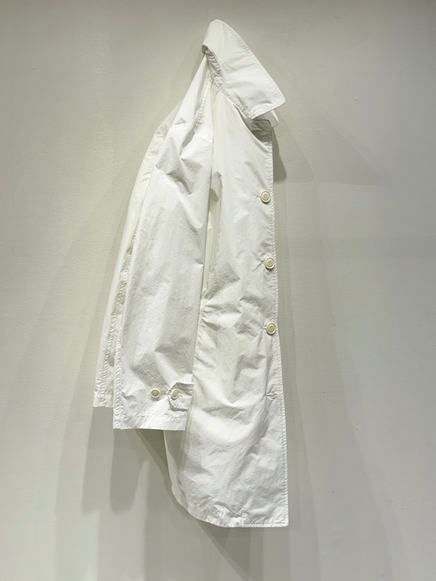 Polyester and Compact Nylon Raincoat - White - DUNE + SALT